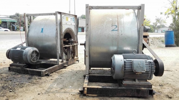 โบวเวอร์ขนาดใหญ่ NICOTRA มอเตอร์ Mitsubishi 30 HP. 380V. ใบพัด 28" แบบ 2 ชั้น สภาพสวยหมุนนิ่มพร้อมใช้.