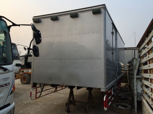 ขายตู้แห้ง มือสอง ติดบนรถHINO MEGA FC9J คัสซียาว 6.60เมตร