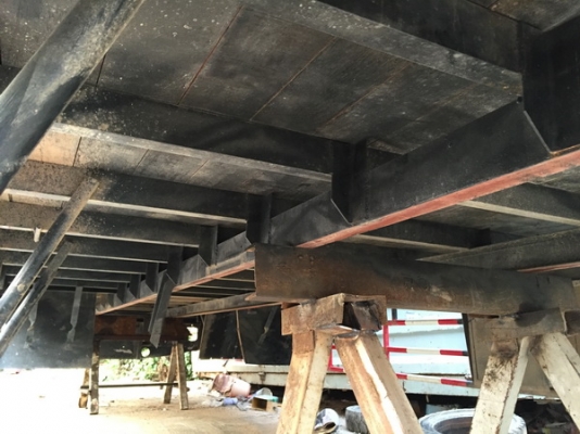 ขายตู้แห้ง มือสอง ติดบนรถHINO MEGA FC9J คัสซียาว 6.60เมตร