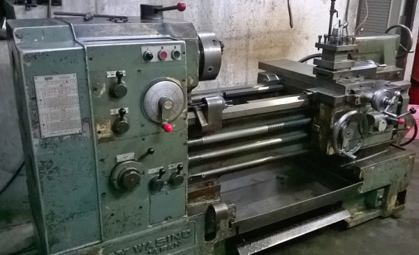 **ขายถูกๆครับ**เครื่องกลึงมือสองจากญี่ปุ่น WASINO LE-19K 6ฟุต เกลียวนิ้วมิล เบรคตีน ปั้มน้ำ พร้อมใช้งานครับ