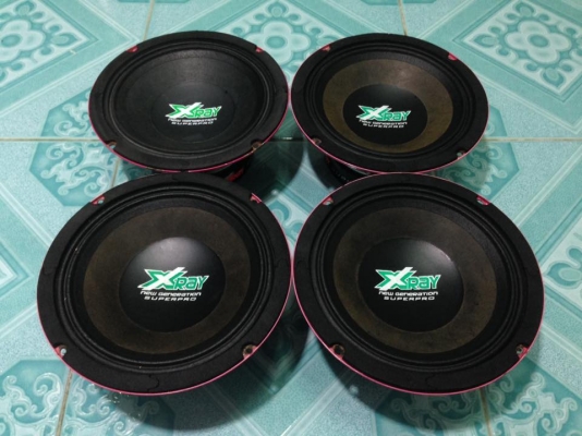 เสียงกลาง6.5&quot;XRAY มือสองสภาพดีเดิมๆ แรงๆ มี2คู่ ขายคู่ละ 1250 บาท สนใจ0892425454 อยู่สระบุรี