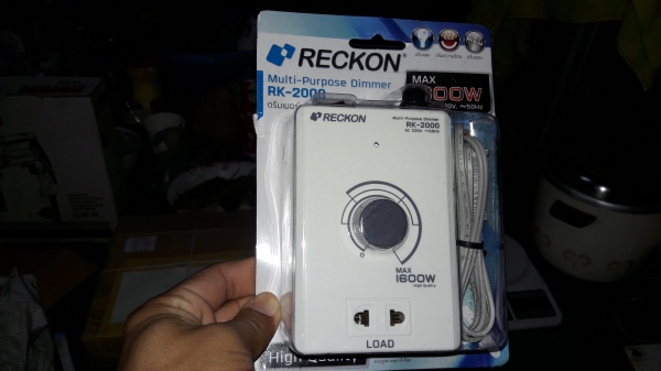 ขายปลั๊กไฟฟ้าแบบปรับแรงดันRECKONใช้ควบคุมเครื่องมือไฟฟ้ารอบสูงต่ำได้