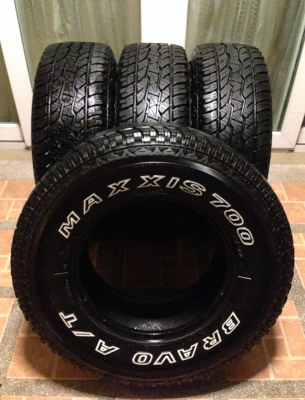 ยาง All Maxxis 265 70 16 ปี15 ดอกเต็ม ไม่มีปะ เนื้อนิ่มๆ ใช้อีก2-3ปีสบายๆ ราคาไม่แพง