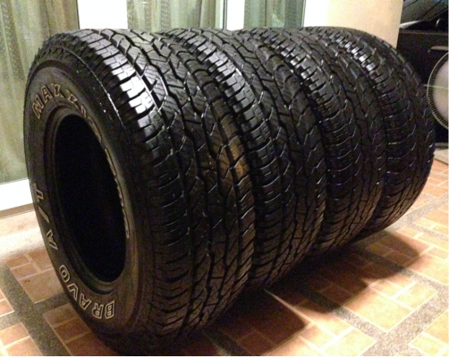 ยาง All Maxxis 265 70 16 ปี15 ดอกเต็ม ไม่มีปะ เนื้อนิ่มๆ ใช้อีก2-3ปีสบายๆ ราคาไม่แพง