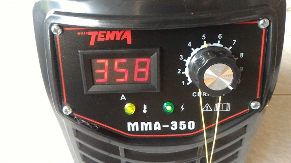 เครื่องเชื่อมพกพา ขนาดถึง  350 A.ยี่ห้อ TENYA เป็นระบบ Inverter Welder จ่ายไฟฟ้าเชื่อมเป็นแบบ DC