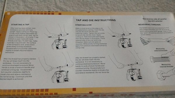 ชุดเครื่องมือต๊าปทำเกลียว ยี่ห้อ SOLID พร้อมอุปกรณ์ต่างๆครบเช็ตแบบ 40 ชิ้น