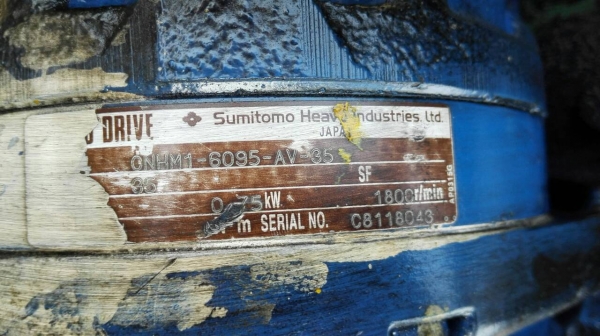 Sell>> ROTARY VALVE แอร์ล็อคสแตนเลส มอเตอร์ Sumitomo Cyclo Drive 1 HP. ทด 1:35 เพลาออก 42 RPM. สภาพสวย Sell>> ROTARY VALVE แอร์ล็อคสแตนเลส มอเตอร์ Sumitomo Cyclo Drive 1 HP. ทด 1:35 เพลาออก 42 RPM. สภาพสวย