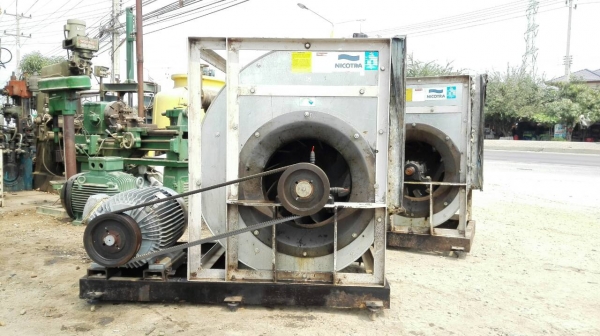 Sell>> โบวเวอร์ขนาดใหญ่ NICOTRA มอเตอร์ Mitsubishi 30 HP. 380V. ใบพัด 28" แบบ 2 ชั้น ช่องลม 32*32" สภาพสวยหมุนนิ่ม