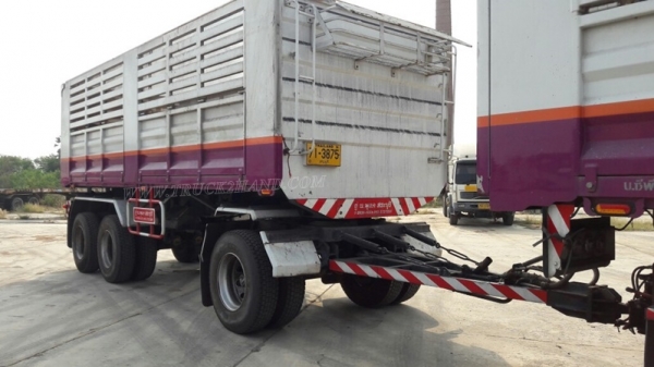 10 ล้อพ่วงดัมพ์ ยี่ห้อ SINO TRUCK รุ่น SWZ10 เครื่อง 6 สูบ 345 แรงม้า