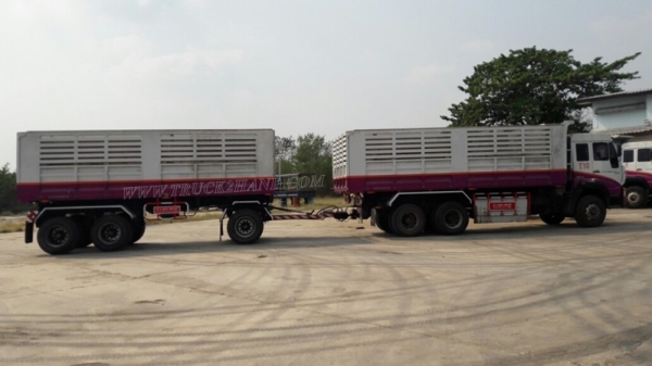 10 ล้อพ่วงดัมพ์ ยี่ห้อ SINO TRUCK รุ่น SWZ10 เครื่อง 6 สูบ 345 แรงม้า