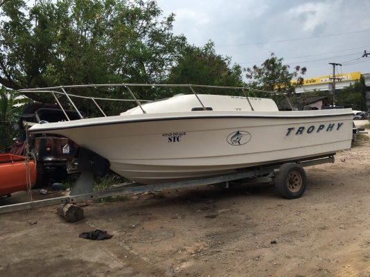 ขายถูกเรือ Trophy 22 ฟุต เครือง 150 แรง หัวฉีด