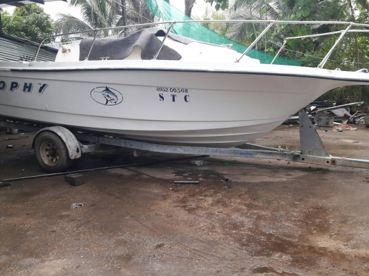 ขายถูกเรือ Trophy 22 ฟุต เครือง 150 แรง หัวฉีด