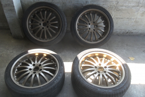 ล้อแม็ก18นิ้ว5รุ114 พร้อมยาง สวยๆ 4 ล้อ ราคา 7900 บาท