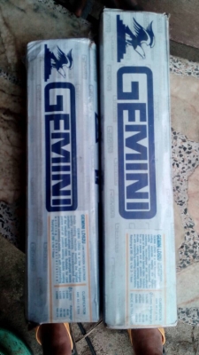 ขายลวดเชื่อม GEMINI ขนาด 2.6 3.2 4.00 mm มี 40 ตัน ราคากิโลกรัมละ 65 บาท