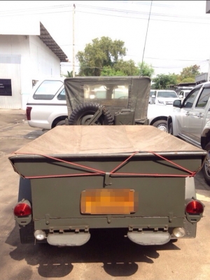 จี๊ปมิตซูสภาพสวยออปชั่นเต็มพร้อมพ่วงท้ายมีทะเบียนถูกต้อง