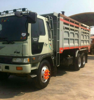 สิบล้อ ฮีโน่ FM3H195ปี39 ดั้ม 2เพา เครืองดีเกียร์ฟูลเอร์ สภาพดีสวยบางเดิมๆพร้อมใช้งาน เล่มทะเบียนพร้อมโอน