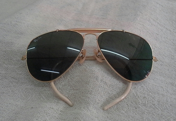 แว่นตานายพลแมคอาร์เธอร์/ผู้ชายกลางแจ้ง B&amp;L RAY-BAN AVIATOR MacArthur Outdoorsman USA  ต้วแท้! ตัวจริง!