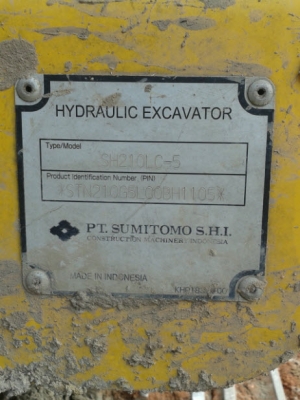 ขายรถขุด SUMITOMO SH210LC-5