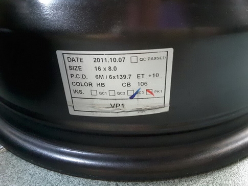 ล้อ PIAA 6/139 ขอบ 16*8 ET+10 สภาพสวยๆ 1ชุด