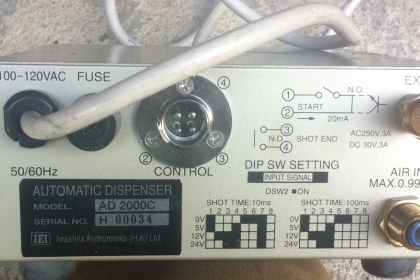 เครื่องจ่ายของเหลว ใช้ได้กับงานทุกอย่างที่ไหลได้ ปรับตั้งแรงดันตามความหนืดของเหลว ตั้งเวลาทำงานแต่ละครั้ง