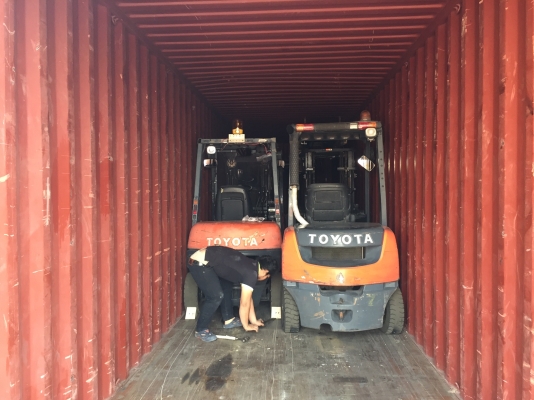 2 ตู้คอนเทนเนอร์  เข้ามาล่าสุดครับ ( รับประกันคุณภาพ 3-6 เดือน ) รถโฟลคลิฟท์ นำเข้าจากญี่ปุ่น แท้ 100\% ( SPECS JAPAN )