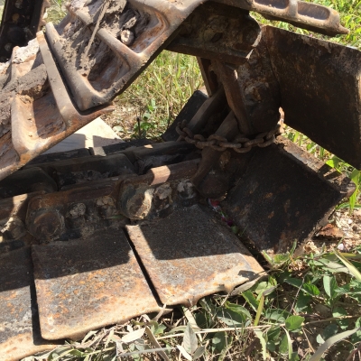 โซ่พร้อมแผ่น..ของ SK200-3 /// มาร์คทรี สภาพยังเกือบใหม่ (โซ่3เดือน)