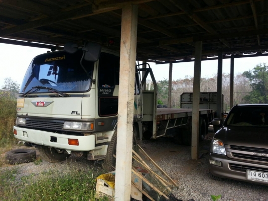 HINO FL3H  18 ล้อ พ่วงกระบะเปลือย