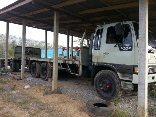 HINO FL3H  18 ล้อ พ่วงกระบะเปลือย
