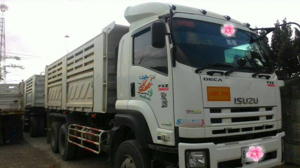 ขายรถบรรทุก 22 ล้อ พ่วงแม่ลูก-ดั๊มพ์ ยี่ห้อ ISUZU DEGA FXZ 360 แรงม้า ปี 2556  ( การันตีรถสวยจริงๆ  เจ้าของขายเอง )