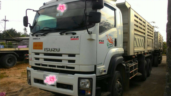ขายรถบรรทุก 22 ล้อ พ่วงแม่ลูก-ดั๊มพ์ ยี่ห้อ ISUZU DEGA FXZ 360 แรงม้า ปี 2556  ( การันตีรถสวยจริงๆ  เจ้าของขายเอง )