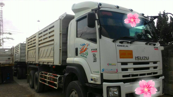 ขายรถบรรทุก 22 ล้อ พ่วงแม่ลูก-ดั๊มพ์ ยี่ห้อ ISUZU DEGA FXZ 360 แรงม้า ปี 2556  ( การันตีรถสวยจริงๆ  เจ้าของขายเอง )