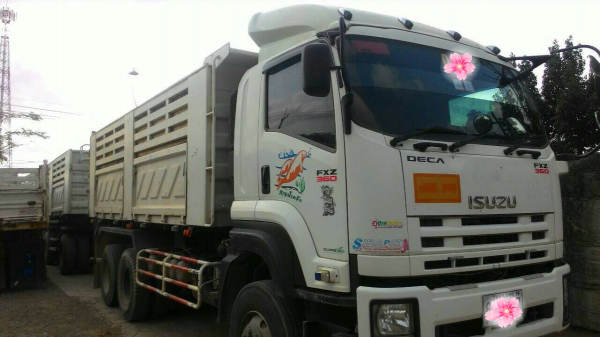 ขายรถบรรทุก 22 ล้อ พ่วงแม่ลูก-ดั๊มพ์ ยี่ห้อ ISUZU DEGA FXZ 360 แรงม้า ปี 2556  ( การันตีรถสวยจริงๆ  เจ้าของขายเอง )