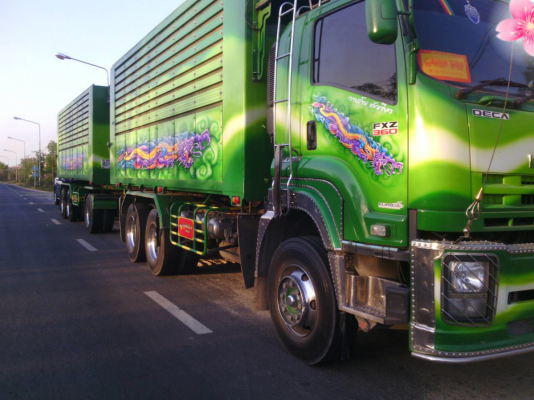 ขายรถบรรทุก 22 ล้อ พ่วงแม่ลูก-ดั๊มพ์ ยี่ห้อ ISUZU DEGA FXZ 360 แรงม้า ปี 2556  ( การันตีรถสวยจริงๆ  เจ้าของขายเอง )