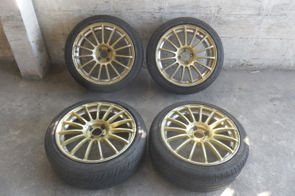 ล้อแม็ก17นิ้ว4รู100 พร้อมยาง สวยๆ 4 ล้อ ราคา 6750 บาท