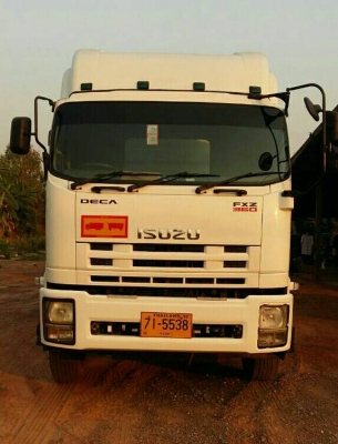 ขายด่วน,,รถสิบล้อดั้ม,พ่วง แม่ลูก 3 คานแท้ๆ,,สวยๆๆ,, isuzu360 fxz ปี 2557  กระบะสามมิตร