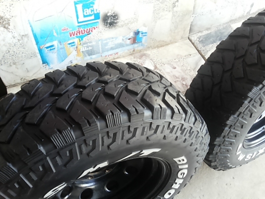 ล้อ rock แท้16"&times;8"off-30 พร้อมยาง mud 265/75/16 ดอกเหลือๆ
