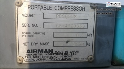 ปั้มลม Airman PDS390S เก่าญี่ปุ่นไม่เคยใช้ในไทย ลม 7 บาร์  สภาพสวย เครื่อง สกรู แน่ๆ ตัวนี้ไม่แพง สอบถาม 062-709-1748 ธีรเทพ