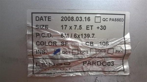 แม็กtoyota prado ขอบ17