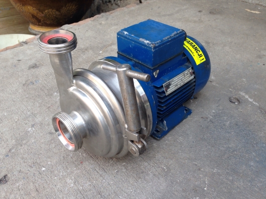 ขายปั้มน้ำหอยโข่งหัวปั้มสแตนเลส ใช้ในอุตสาหกรรมอาหาร ขนาด 3/4HP. 380V สภาพสวย พร้อมใช้งาน