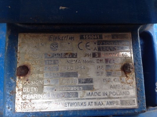 ขายปั้มน้ำหอยโข่งหัวปั้มสแตนเลส ใช้ในอุตสาหกรรมอาหาร ขนาด 5HP. 380V สภาพสวย พร้อมใช้งาน ขายปั้มน้ำหอยโข่งหัวปั้มสแตนเลส ใช้ในอุตสาหกรรมอาหาร ขนาด 5HP. 380V สภาพสวย พร้อมใช้งาน