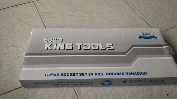 ชุดประแจบล็อก EURO KING TOOLS เยรมัน เนื้อโลหะ CR- v อย่างดี 24 ชิ้น  ข้อต่อสวมขนาด 1/2 นิ้ว ชุดประแจจับขันขนาดใหญ่แข็งแรง