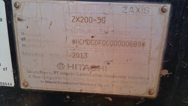 ขายดาวน์ HITACHI ZX200-5G