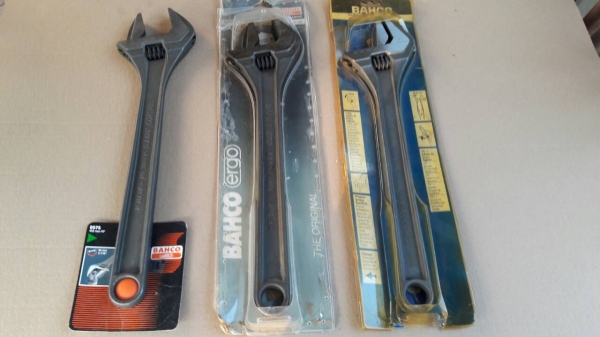 ขายประแจเลื่อน BAHCO 18" MADE IN SWEDEN.งานใหม่เก่าเก็บ