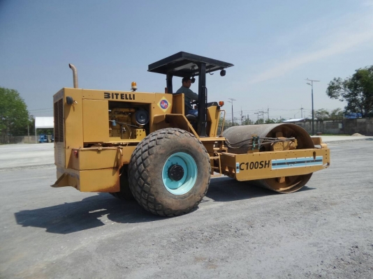ขายรถบด BITELLI C100SH 10 ตันสั่นสะเทือน 2 เพลา เอกสารเล่มทะเบียน ราคา 800000