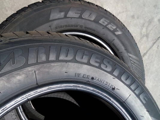 215/65R15 BRIDGESTONE LEO 627 สวยครับ ชุด 4 เส้น tel.081-427-3941 ไอดีไลน์  0814273941