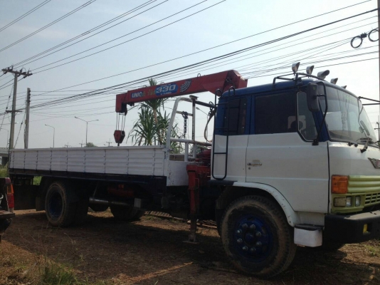 ขายรถหกล้อขนาดใหญ่  รถบ้าน  ติดเครนยูนิค 5 ตัน