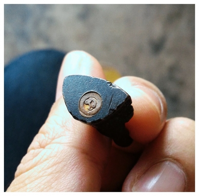 กริ่งพระเจ้าใหญ่องค์ตื้อ อ.เขมราฐ จ.อุบลราชธานี เก่าแท้ตลอดชาติ ฐานอุดโค๊ด งามมากๆ