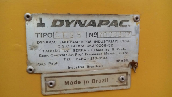 รถบดล้อหนาม 4 ล้อ DYNAPAC CT-25 เอกสารเล่มทะเบียน 2 เพลา เลี้ยวเอวอ่อน ราคา 1550000