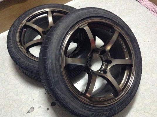 แม็กRgzขอบ18นิ้วกว้าง8นิ้วพร้อมยาง225/45/18มีแค่คู่เดียวนะครับ