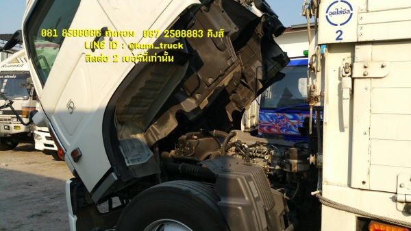 HIno 500 ปี56 ตู้ปีกนกเชือกดึง ยาว7.5เมตร วิ่งไปแค่ 100,000 โล สภาพยาง